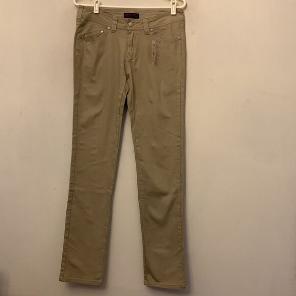 Honey Bun khaki skinny ankle jeans Size 9 NWT - Picture 3 of 8